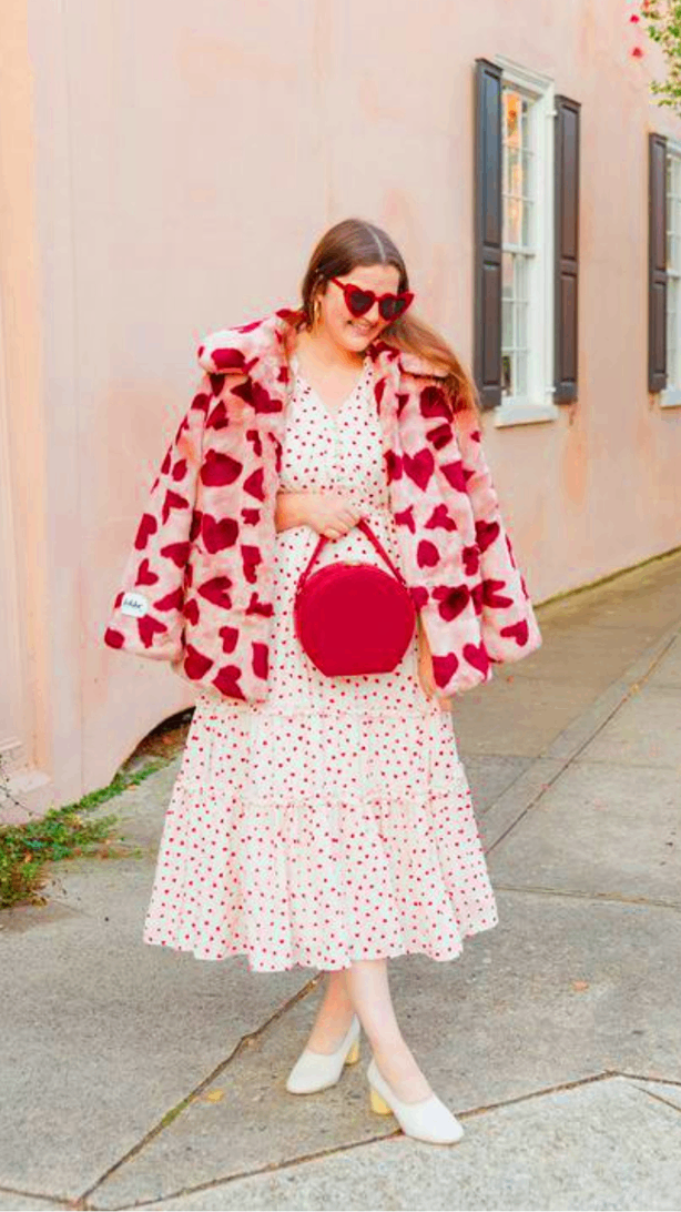 ako sa obliect na valentína, outfit na valentína